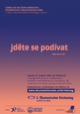 Česko-německá bohoslužba u příležitosti ekumenického Kirchentagu bude online